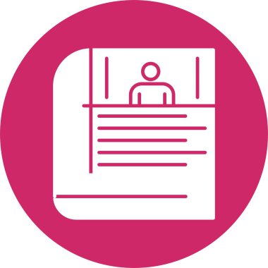 Kişi Defteri Kabartma Çemberi Simgesi