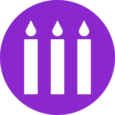 Mum Kabartma Çemberi Simgesi