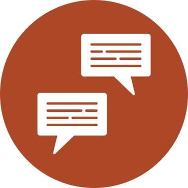 Konuşma Kabartma Çemberi Simgesi