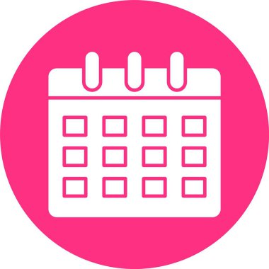 Takvim Kabartma Çemberi Simgesi