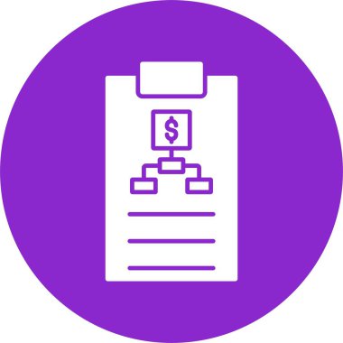 Planlama Kabartma Çemberi Simgesi