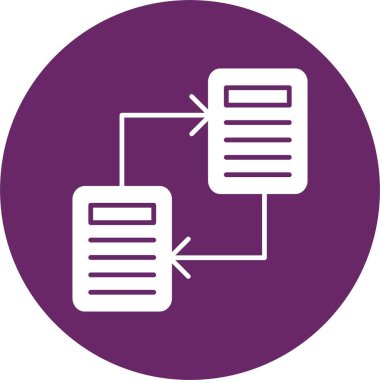 Dosya Paylaşımı Kabartma Çemberi Simgesi