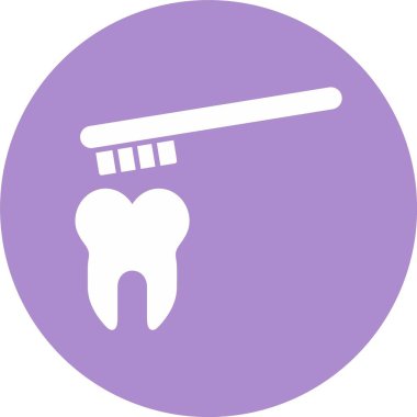 Fırçalama Kabartma Çemberi Simgesi