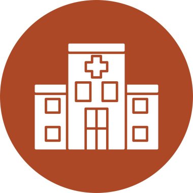 Hastane Kabartma Çemberi Simgesi