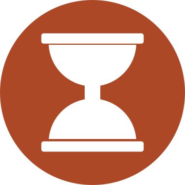 Kum Saati Kabartma Çemberi Simgesi