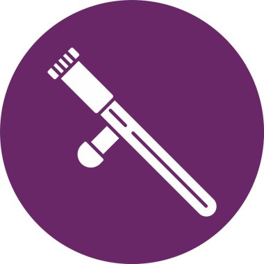 Polis Çubuğu Kabartma Çemberi Simgesi