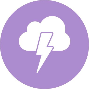 Şimşek Kabartma Çemberi Simgesi