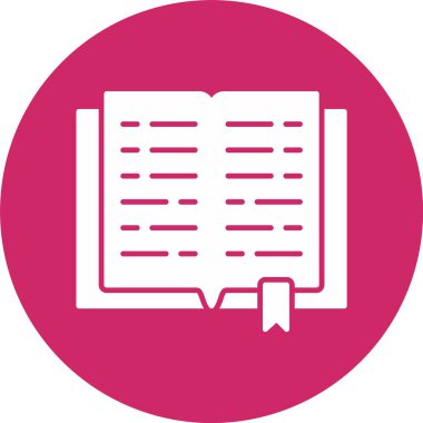 Kitap Kabartma Çemberi Simgesi