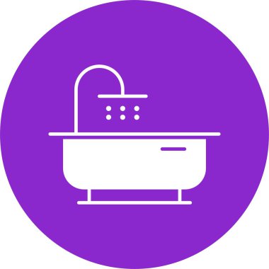 Küvet Kabartma Çemberi Simgesi