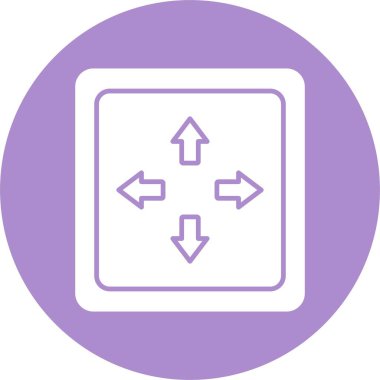 Tam Ekran Kabartma Çemberi Simgesi