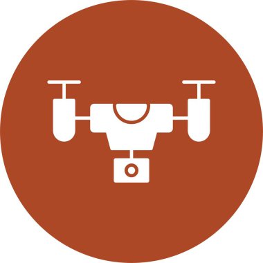 Drone Kabartma Çemberi Simgesi