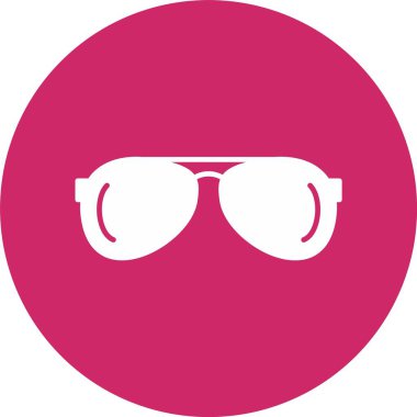 Güneş Gözlüğü Kabartma Çemberi Simgesi