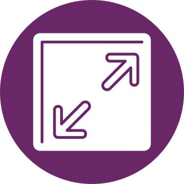 Kabartma Çemberi Simgesini Yeniden Boyutlandır