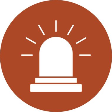 Siren Kabartma Çemberi Simgesi