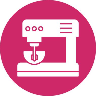 Elektrik Karıştırıcı Kabartma Çemberi Simgesi