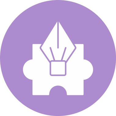 Bulmaca Kabartma Çemberi Simgesi