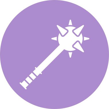 Mace Kabartma Çemberi Simgesi