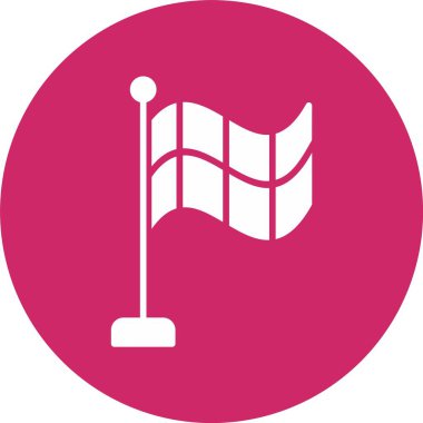 Ofsayt Bayrak Kabartma Çemberi Simgesi