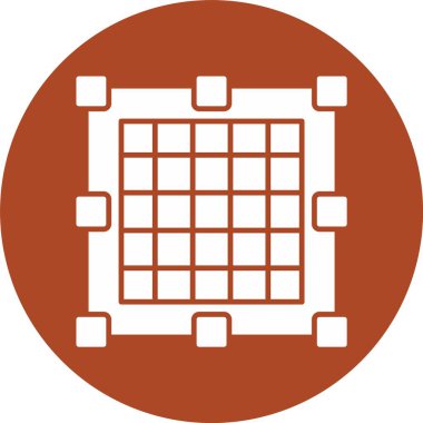 Izgara Kabartma Çemberi Simgesi