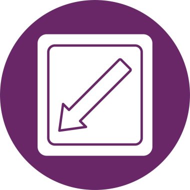 Çapraz Ok Kabartma Çemberi Simgesi