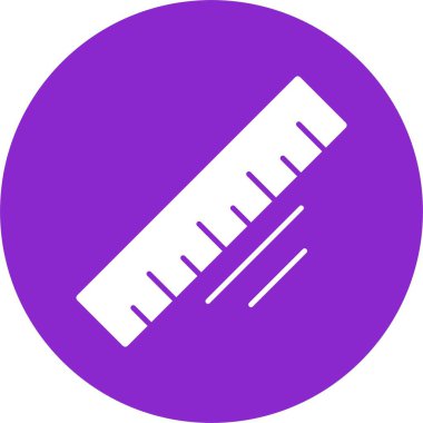 Cetvel Glyph Çember Simgesi