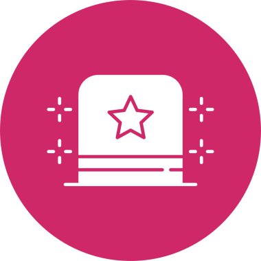 Sihirbaz Şapka Kabartma Çemberi Simgesi