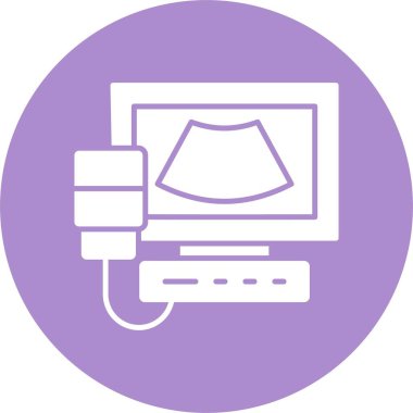 Ultrason Kabartma Çemberi Simgesi