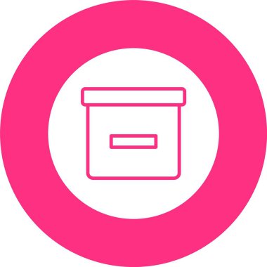 Kutu Kabartma Çemberi Simgesi