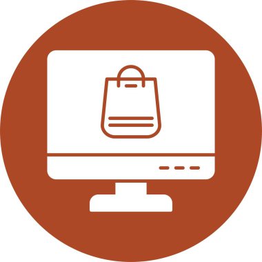 Çevrimiçi Alışveriş Çemberi Simgesi
