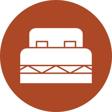 Çift Yatak Kabartma Çemberi Simgesi