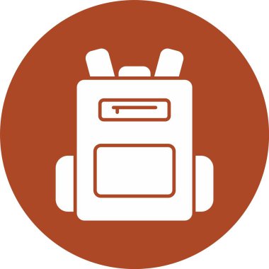 Sırt Çantası Kabartma Çemberi Simgesi