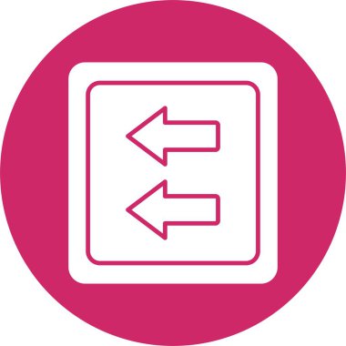 Hızlı Ters Kabartma Çemberi Simgesi