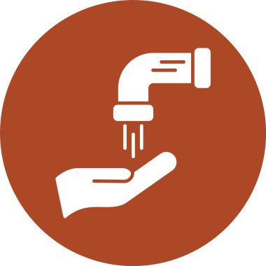 Wudhu Kabartma Çemberi Simgesi