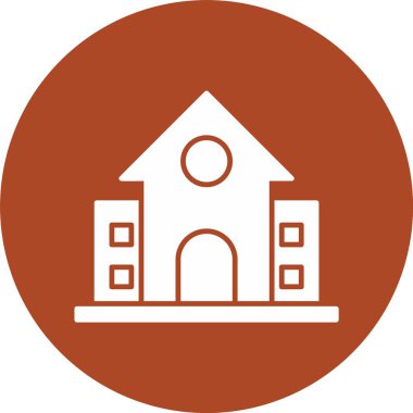 Okul Kabartma Çemberi Simgesi