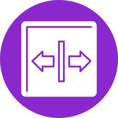 Sol Sağ Kabartma Çemberi Simgesi