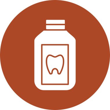 Ağız gargarası Kabartma Çemberi Simgesi