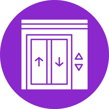 Asansör Kabartma Çemberi Simgesi