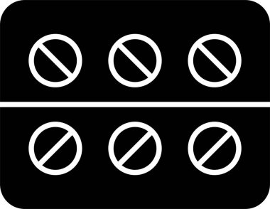 İlaç Kabartma Çemberi Simgesi