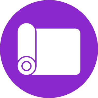 Jimnastikçi Mat Glyph Çember Simgesi