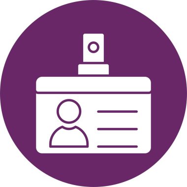 Kimlik Kartı Kabartma Çemberi Simgesi