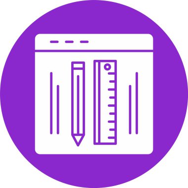 Grafik Kabartma Çemberi Simgesi