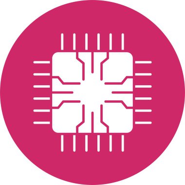 Çip Kabartma Çemberi Simgesi