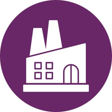 Fabrika Kabartma Çemberi Simgesi