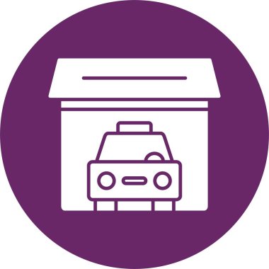 Garaj Kabartma Çemberi Simgesi