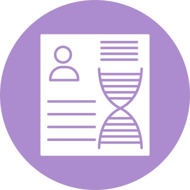 DNA Kabartma Çemberi Simgesi