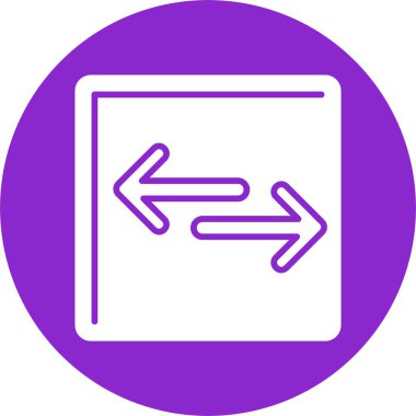 Karşıt Ok Kabartma Çemberi Simgesi