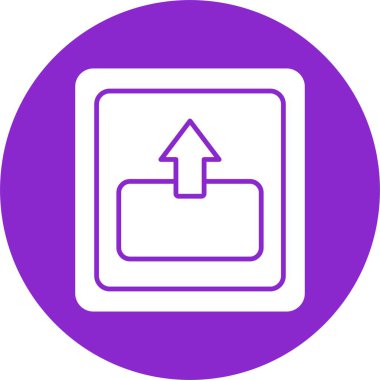 Çıkış Kabartma Çemberi Simgesi