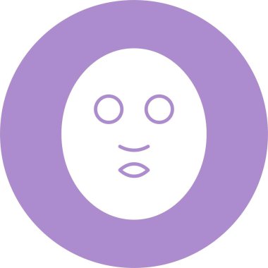 Yüz Maskesi Şekil Çemberi Simgesi