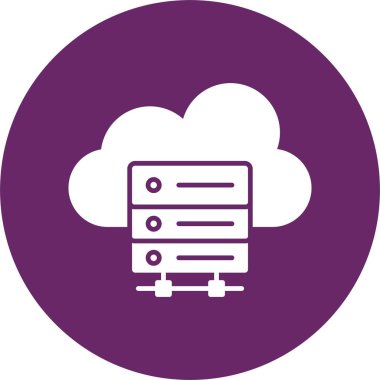 Bulut Kabartma Çemberi Simgesi