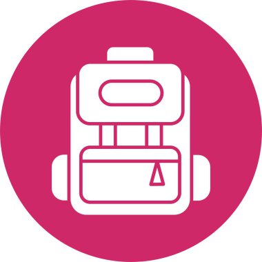 Sırt Çantası Kabartma Çemberi Simgesi